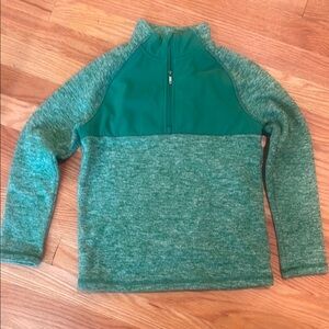 All in Motion Vibrant Green Activewear Fleece Top unisex size 6 / 7